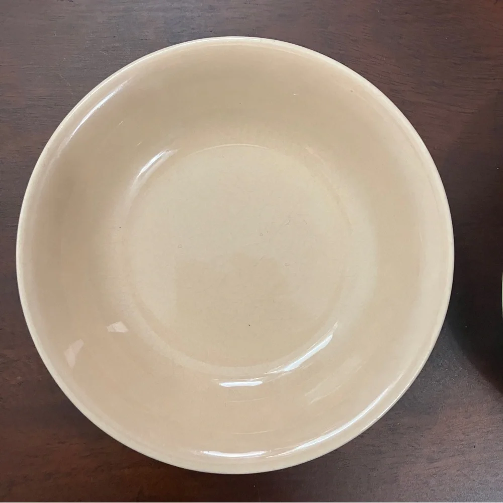 Set of 2 Vintage Cambridge Universal 5.25” Pastel Pink & Green Berry Bowls